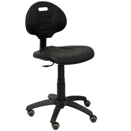 PIQUERAS Y CRESPO SILLA PATERNA ERGONÓMICA GIRATORIA REGULABLE/A CONTACTO LAMA POLIURETANO INYECTADO NEGRO