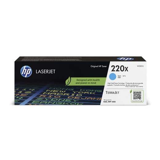 HP TONER CIAN LASERJET PRO 4302FDWE ,4202DN, 4202DW, 4202DWE, 4302DW, 4302DWE, MFP 4303DW, MFP 4303FDW - 220X