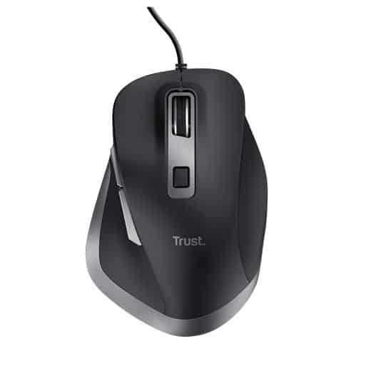 TRUST RATÓN FYDA CABLE USB 600/1400/2800/5000DPI DIESTRO 6 BOTONES NEGRO