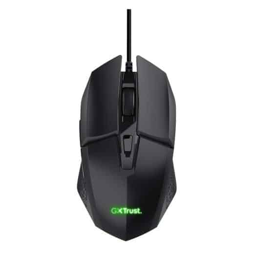 TRUST RATÓN GAMING GXT 109 FELOX CABLE USB 6400DPI 6 BOTONES ILUMINACIÓN LED NEGRO