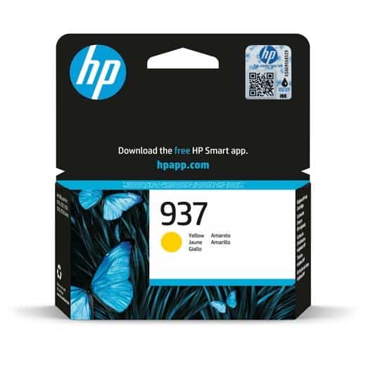 HP TINTA AMARILLO OFFICEJET PRO 9110B, 9120 AIO, 9120B AIO, 9130 ALL-IN-ONE, 9130B AIO, 9110B, 9700, 9720,9730E,9700E SERIES - Nº 937
