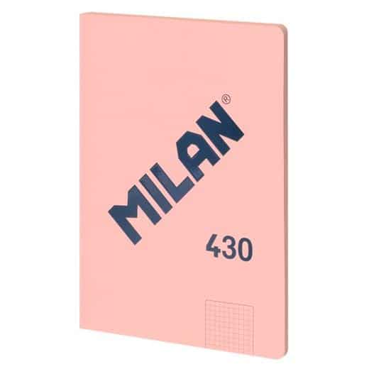 MILAN LIBRETA ENCOLADA A4 48H PAPEL 95GR CUADRICULADO SERIE 1918 ROSA