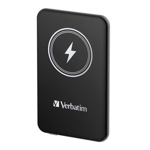 VERBATIM CARGADOR INALAMBRICO POWER BANK 10K MAH 1XUSB-C NEGRO