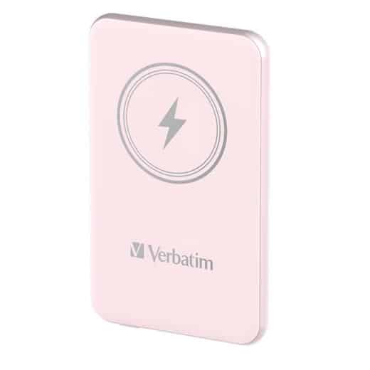 VERBATIM CARGADOR INALAMBRICO POWER BANK 10K MAH 1XUSB-C ROSA