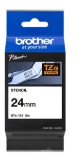 BROTHER CINTA ROTULADORA DE PLANTILLA LAMINADA DE 24MMX3M (REUTILIZABLE HASTA 50 VECES)