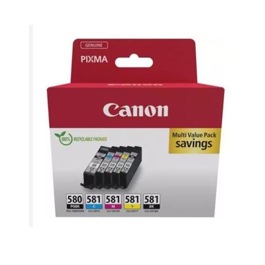 CANON TINTA ECOPACK BK+C/M/Y  PIXMA TS 6251/6350/6351/705/8252/8350/8351/8352/9550/9551 - PGI 580+CLI 581 (PACK 4)