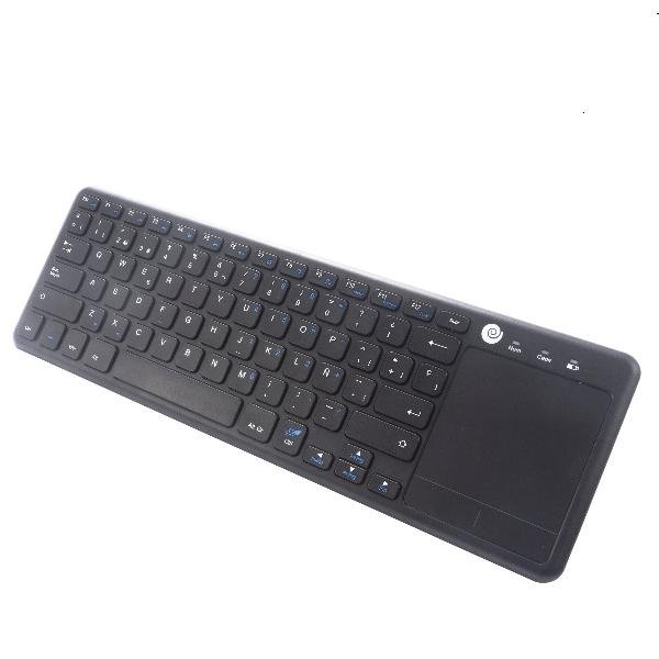 COOLBOX TECLADO INALAMBRICO QWERTY ESPAÑOL CON TOUCHPAD NEGRO