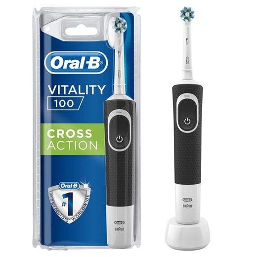 ORAL-B CEPILLO DE DIENTES ELECTRICO VITALITY D100 RECARGABLE NEGRO