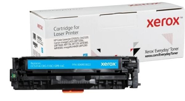 XEROX EVERYDAY TONER CYAN PARA COLOR LASERJET CP2025 (CC531A - CRG118C - CPR44C)