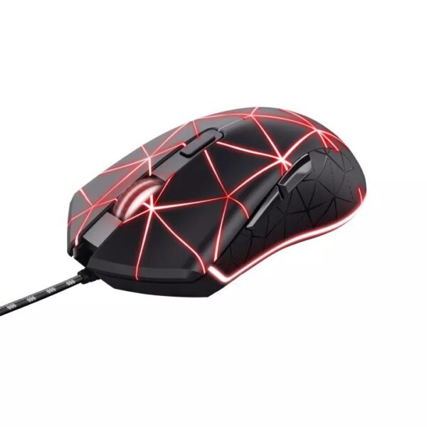 TRUST RATÓN GAMING LOCX GXT CABLE USB 800-4000DPI 6 BOTONES PROGRAMABLES  ILUMINACIÓN LED NEGRO
