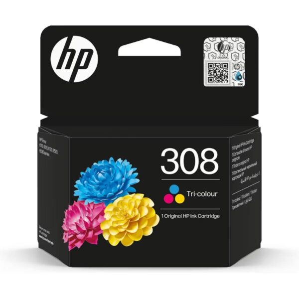 HP TINTA TRICOLOR  ENVY SERIES 6110, 6120, 6130, 6520, 6530 - Nº 308