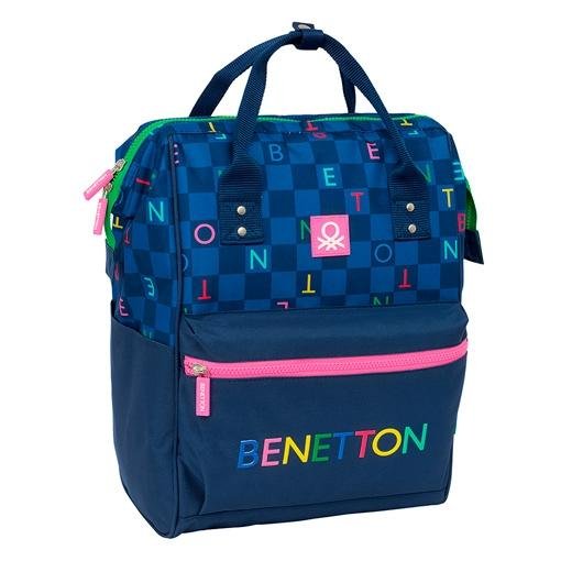 SAFTA MOCHILA CON ASAS PARA PORTATIL 13" BENETTON "DAMERO"