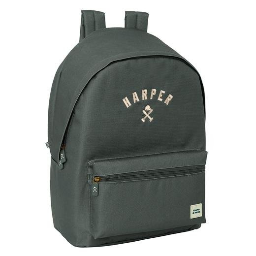 SAFTA MOCHILA DOBLE PARA PORTATIL 15,6"+USB HARPER & NEYER "GREY"