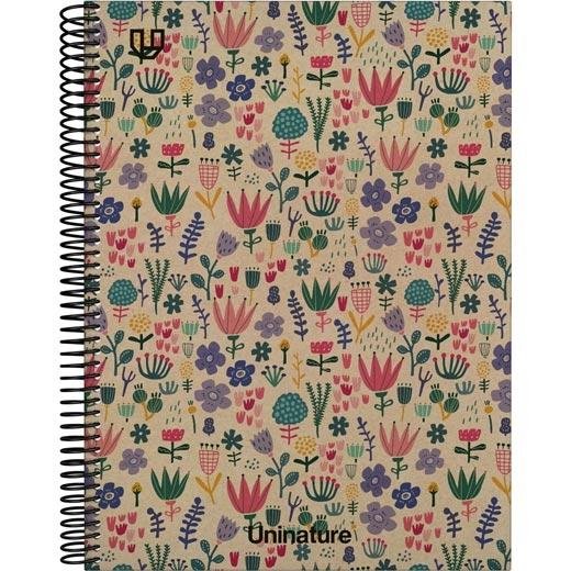 GRAFOPLÁS CUADERNO ESPIRAL A4 80H LISO 90GR KRAFT Y CARTÓN RECICLADO UNINATURE HOLANDA