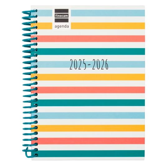 FINOCAM AGENDA DIVA PARA ESTUDIANTES ESPIRAL 8º SVH COLORS 2025-2026