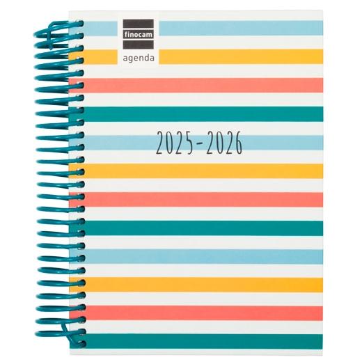 FINOCAM AGENDA DIVA PARA ESTUDIANTES ESPIRAL 8º 1DP COLORS 2025-2026