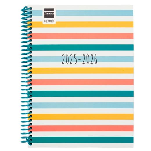 FINOCAM AGENDA DIVA PARA ESTUDIANTES ESPIRAL 4º SVH COLORS 2025-2026