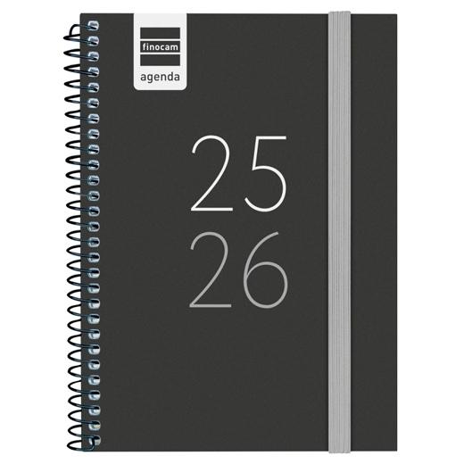 FINOCAM AGENDA SECUNDARIA PARA ESTUDIANTES ESPIRAL 4º SVH NEGRO 2025-2026