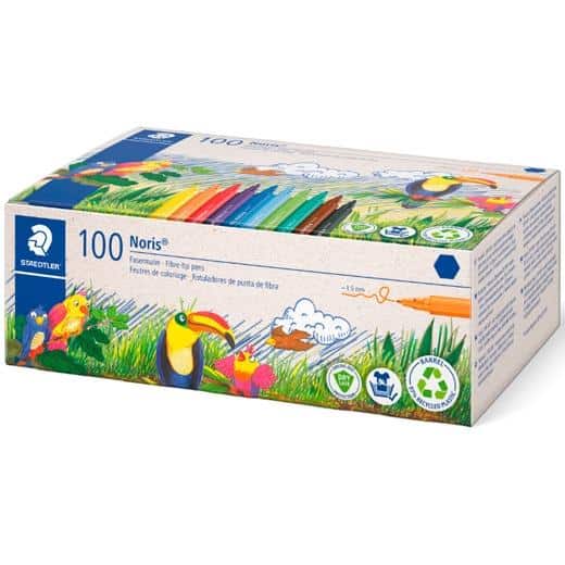 STAEDTLER ROTULADORES NORIS 326 C/SURTIDOS (10 X COLOR) CAJA 100 UD