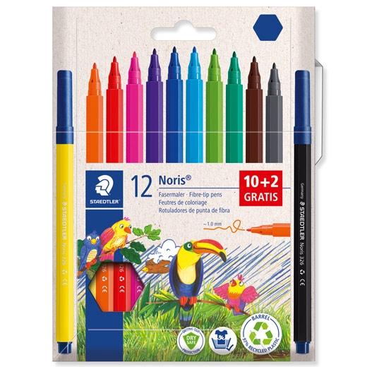 STAEDTLER ROTULADORES NORIS 326 C/SURTIDOS ESTUCHE 10+2 UD DE REGALO