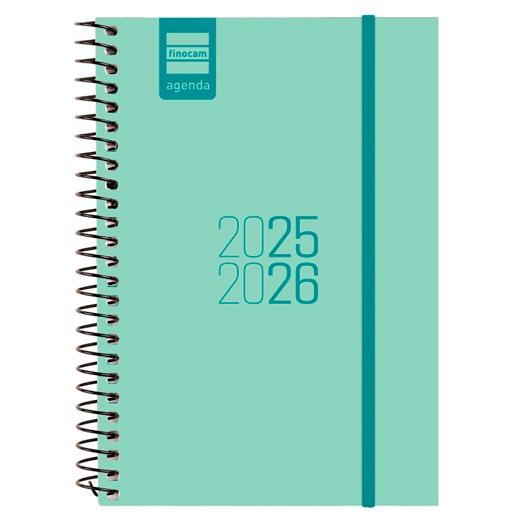 FINOCAM AGENDA PARA ESTUDIANTES ESPIRAL E8 - 120X171MM SVH TURQUESA 2025-2026