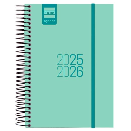 FINOCAM AGENDA PARA ESTUDIANTES ESPIRAL E8 - 120X171MM 1DP TURQUESA 2025-2026