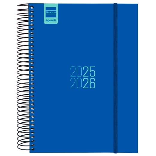 FINOCAM AGENDA PARA ESTUDIANTES ESPIRAL E10 - 155X212MM 1DP AZUL 2025-2026
