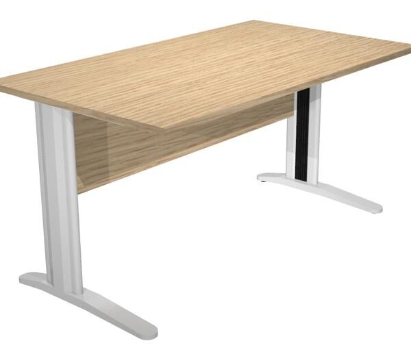 ARTEXPORT MESA ESCRITORIO PRESTO 140 CON PATAS DE METAL TABLERO 22MM ROBLE