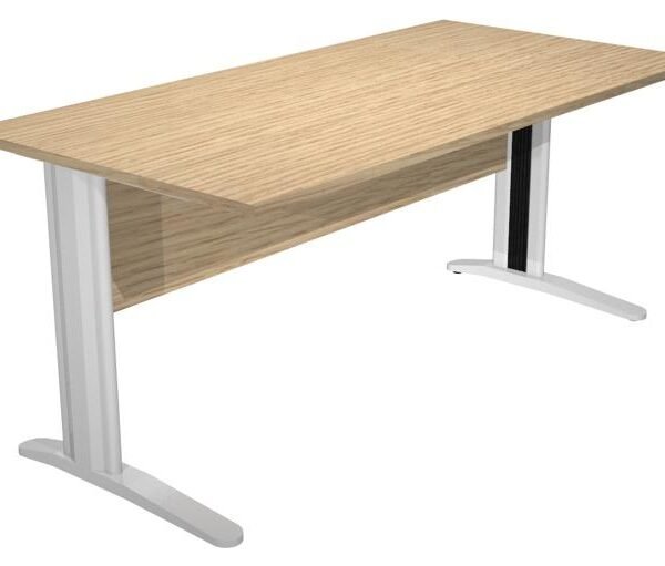 ARTEXPORT MESA ESCRITORIO PRESTO 160 CON PATAS DE METAL TABLERO 22MM ROBLE