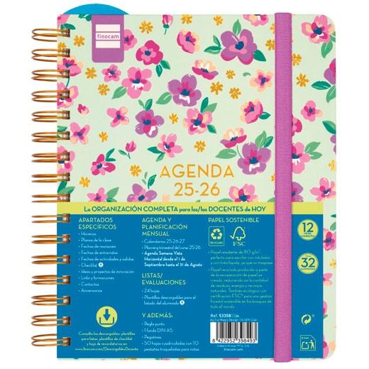 FINOCAM AGENDA DOCENTE MAGISTRAL DESIGN ESPIRAL DOBLE 4º SVH LILAC 2025-2026