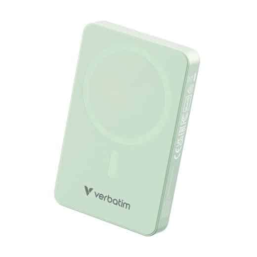 VERBATIM CARGADOR INALAMBRICO POWER BANK 10K MAH 1XUSB-C VERDE