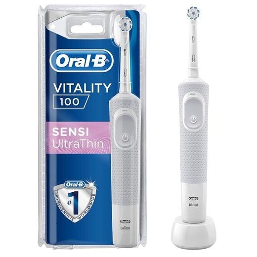 ORAL-B CEPILLO DE DIENTES ELECTRICO VITALITY 100 SENTIVE ULTRA THIN BLANCO