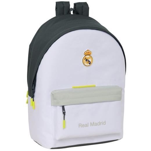 SAFTA MOCHILA DOBLE PARA PORTATIL 15,6"+USB REAL MADRID EQUIPACIÓN 25/26