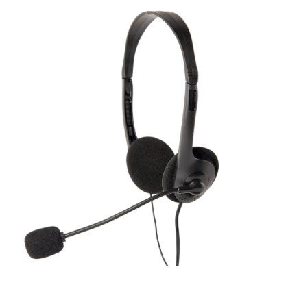 GEMBIRD AURICULARES MHS-123 ESTÉREO CABLE USB CON MICRÓFONO FLEXIBLE AJUSTABLE JACK 3,5MM NEGRO