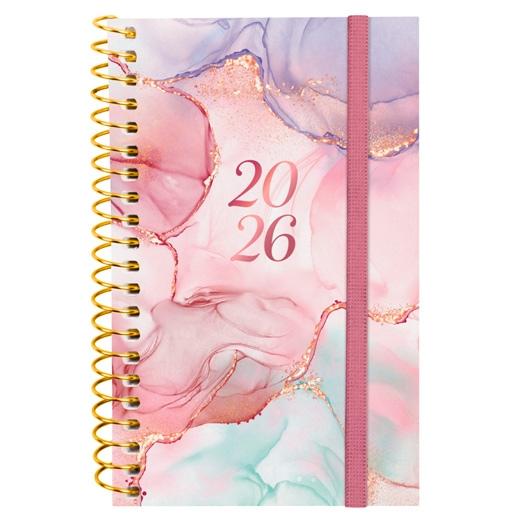 FINOCAM AGENDA ESPIRAL DESIGN COLLECTION E3-79X127MM SVH TAPA PP GOLDY 2026